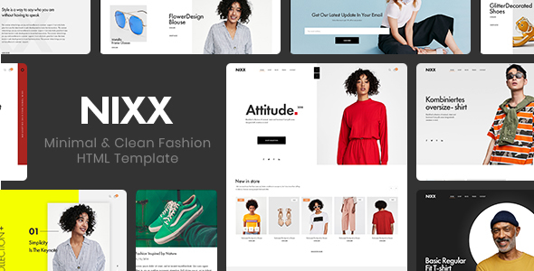 NIXX – Minimal & Clean Fashion HTML Template