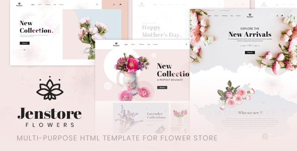 JenStore | Multi-Purpose HTML Template for Flower Store