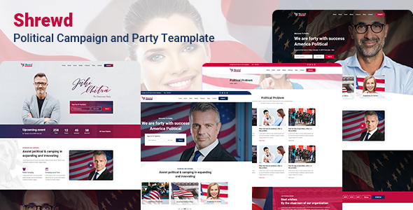 Shrewd Political PSD Template