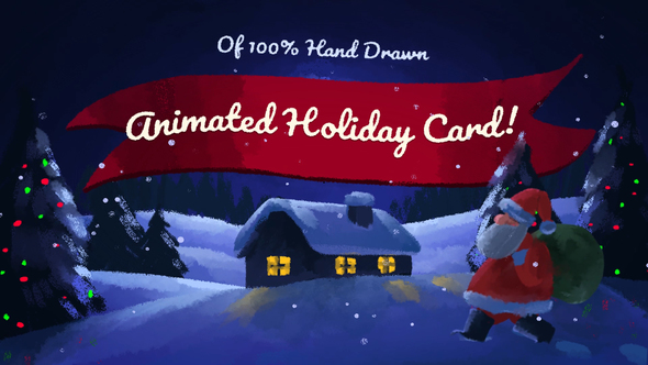 Christmas Animated Hand Drawn Card