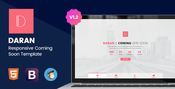 Daran - Responsive Coming Soon Template