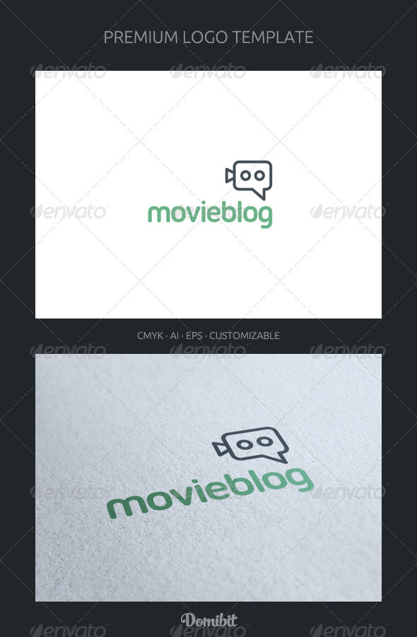 Movie Blog and Chat Logo Template
