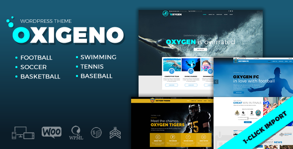 Oxigeno – Sports Club & Team WordPress Theme