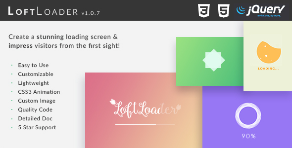 LoftLoader jQuery - Create a Stunning Loading Screen