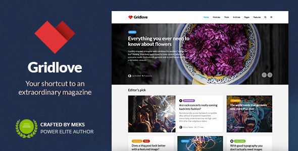 Gridlove - News Portal & Magazine WordPress Theme