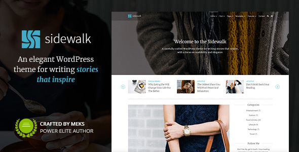 Sidewalk - Elegant Personal Blog WordPress Theme