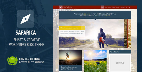 Safarica - Smart And Creative WordPress Blog Theme