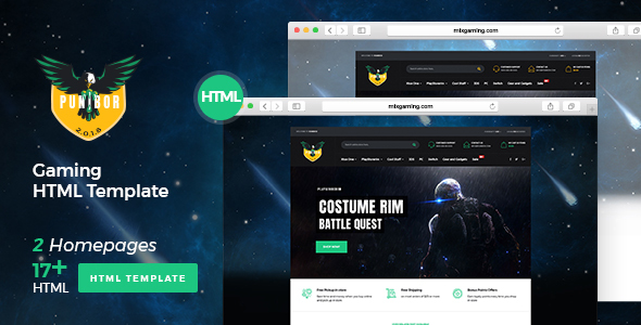 Punibor - Gaming Store HTML Template