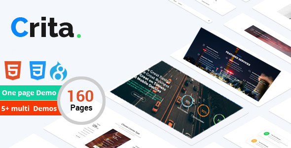 Crita | Responsywny, wielofunkcyjny motyw Drupal 8