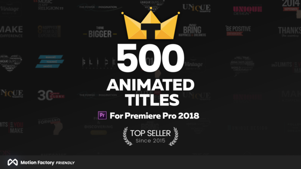 TypoKing | Animated Titles & Kinetic Typography Text for Premiere Pro