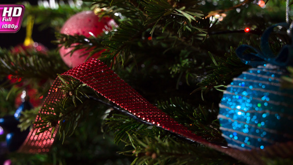 Christmas Toys On The Branches