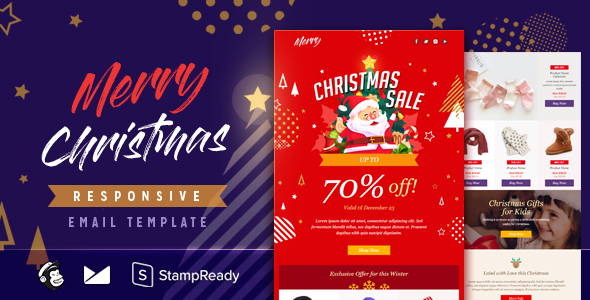 Merry - Responsive Email + StampReady Builder