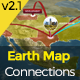 Earth Map Connections - VideoHive Item for Sale