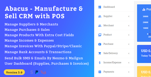 Abacus - Manufacture & Sale CRM with POS