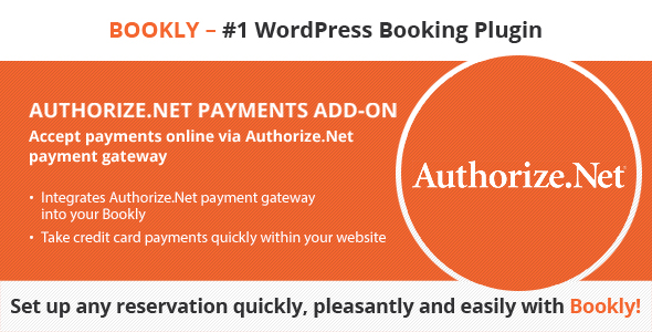 Bookly Authorize.Net (Add-on)