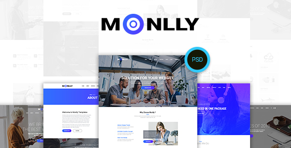 Monlly - Multi-Purpose PSD Template