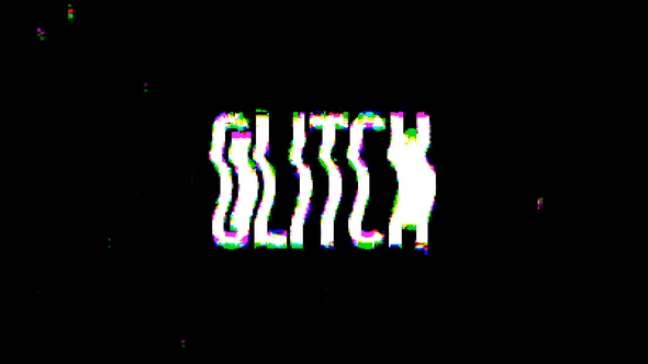 4K Glitch Logo Reveal alt