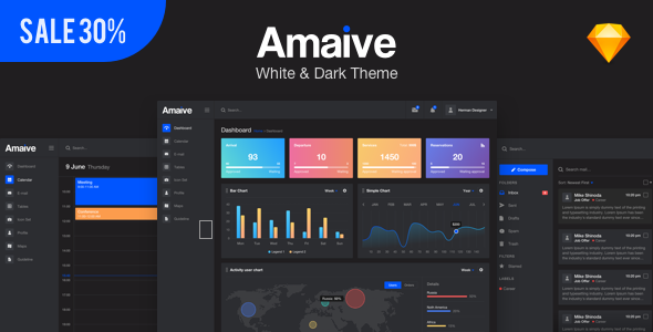 Amaive - Admin Sketch Template