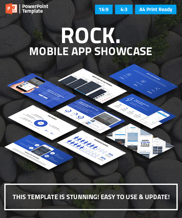 Mobile App Showcase PPT Pitch Deck