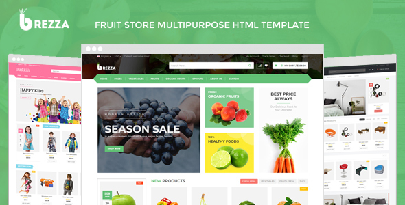 Brezza - Fruit Store Multipurpose HTML Template
