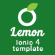 Lemon - Ionic 4 Full Multiple Purpose Theme and Firebase CRUD - CodeCanyon Item for Sale