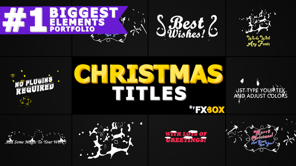 Christmas Titles And Transitions