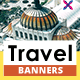 Travel Web Banner Set - GraphicRiver Item for Sale