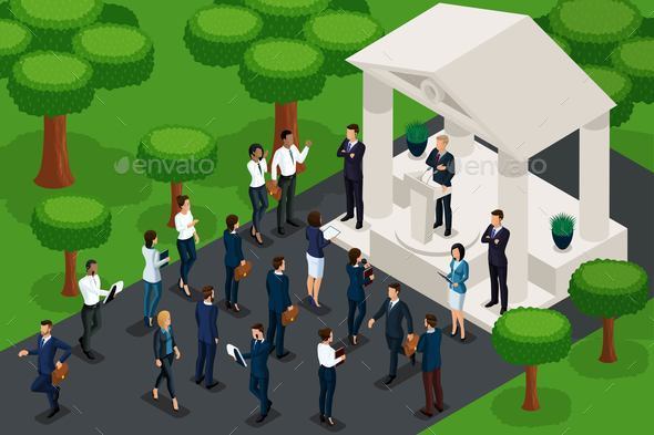 Isometric Character in Park