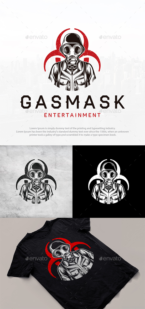 Gas Mask Soldier Logo