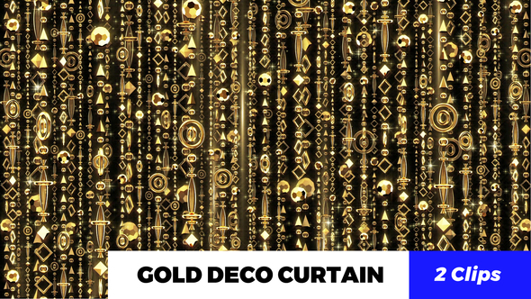 Gold Deco Curtain alt