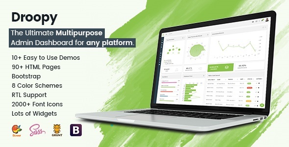 Droopy - Multipurpose Bootstrap Admin Dashboard Template + UI Kit