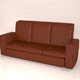 Leather Brown  Sofa - 3DOcean Item for Sale
