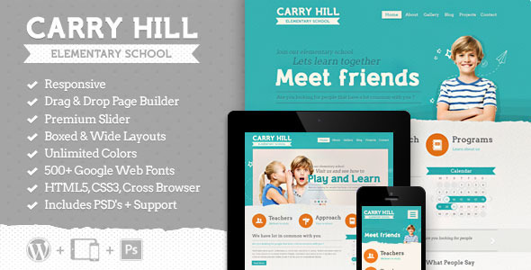 Carry Hill School - Edukacja Wordpress