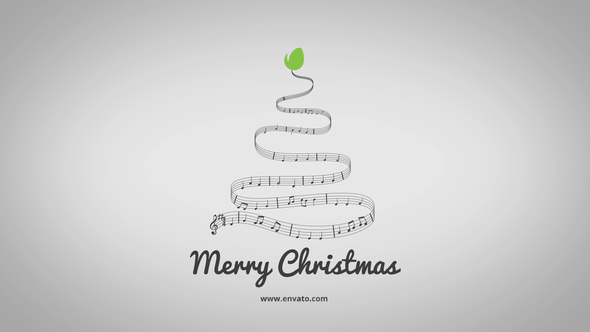 Minimal Christmas Song Logo