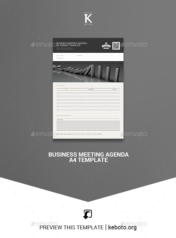 Meeting Agenda Graphics Designs Templates From Graphicriver