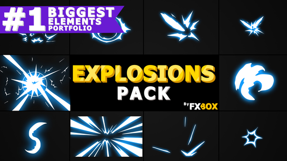 Flash FX Explosion Elements | Motion Graphics Pack alt