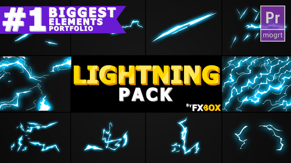 Flash FX Lightning Elements | Premiere Pro MOGRT