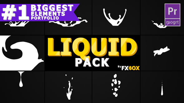 Flash FX Liquid Elements | Premiere Pro MOGRT
