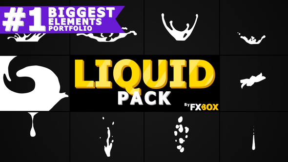 Flash FX Liquid Elements | Motion Graphics Pack