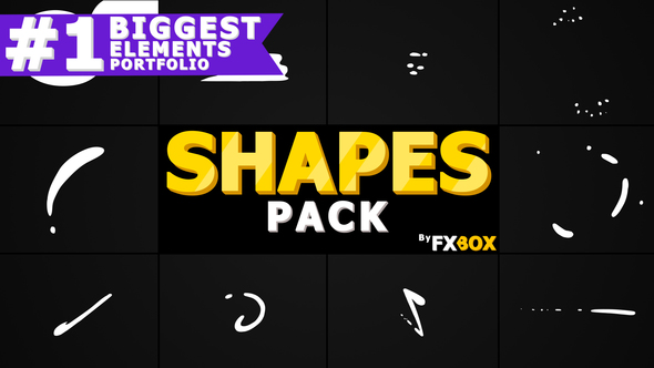 Flash FX Shape Elements | Motion Graphics Pack alt