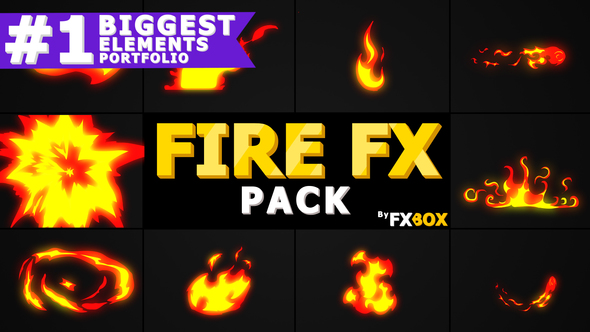 Hand Drawn FIRE Elements | Motion Graphics Pack alt