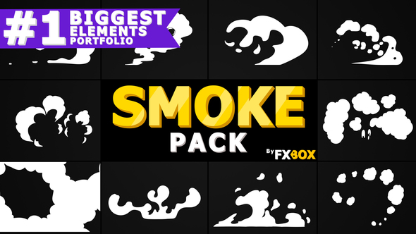 Hand Drawn SMOKE Elements | Motion Graphics Pack