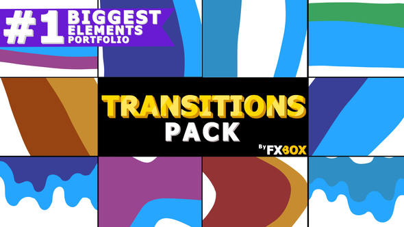 Dynamic Cartoon Transitions | Motion Graphics Pack