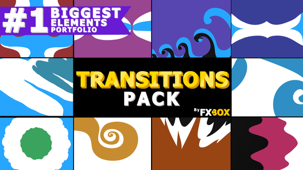 Funny Cartoon Transitions | Motion Graphics Pack