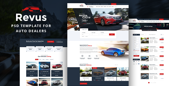 Revus - Autodealer PSD Template