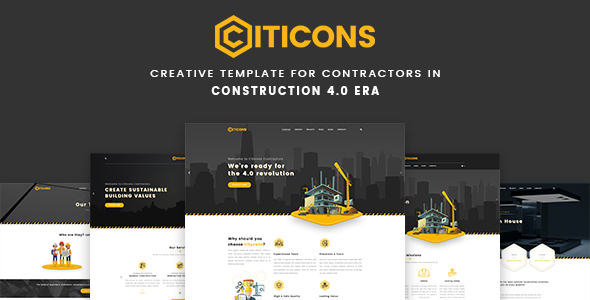 Citicons - Construction & Building PSD Template