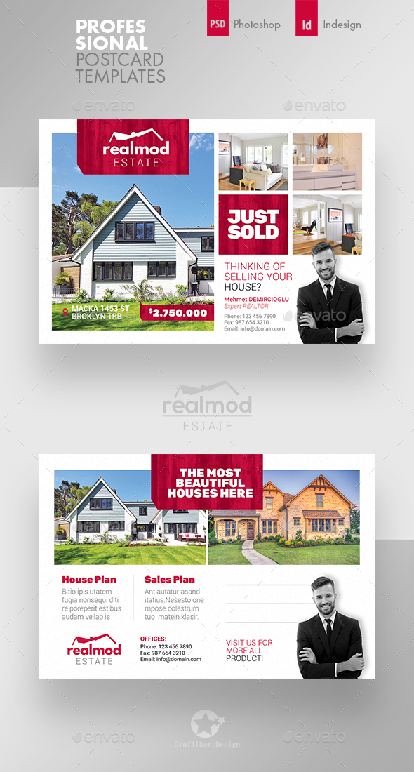 Real Estate Postcard Templates