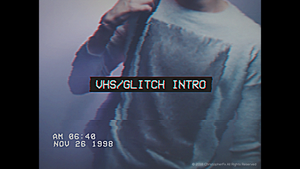 VHS Glitch Intro
