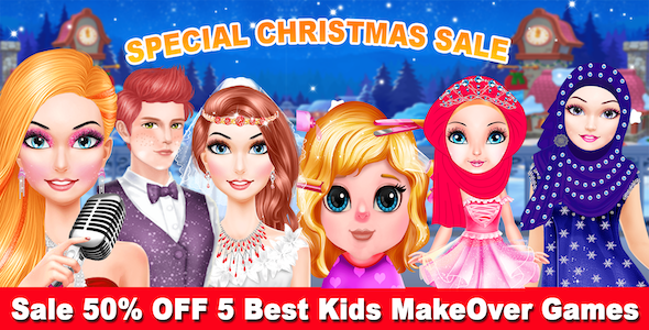Top Kids Best 5 Makeover Game + Ready For Publish + Android