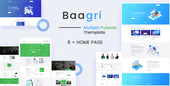 Baagri Multipurpose PSD Template